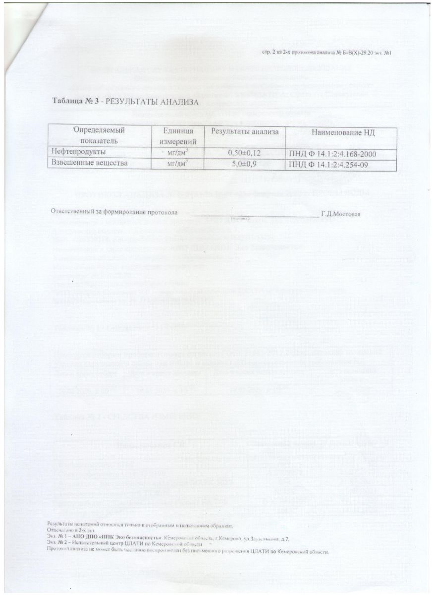 Демонстрация очистки воды в компании 